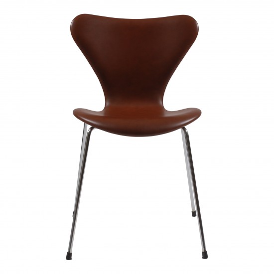 Arne Jacobsen syver stol 3107 i brunt mokka l der Gratis